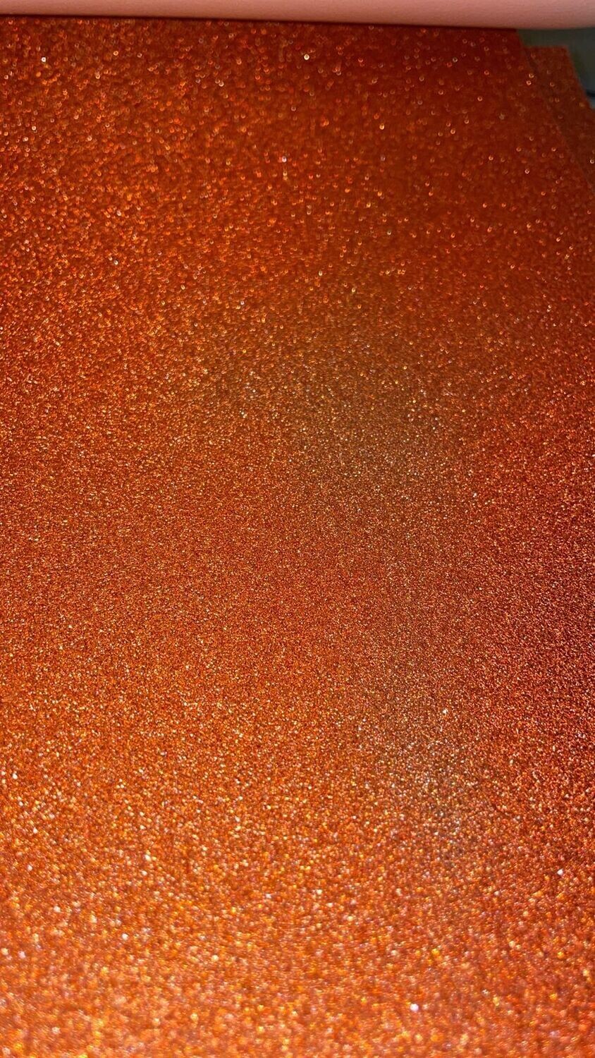 Orange Glitter Cardstock