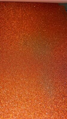 Orange Glitter Cardstock