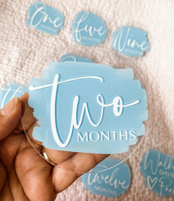Milestone Acrylic Round - 90mm x 3mm
