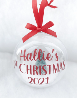 Round Split Bauble - 60mm
