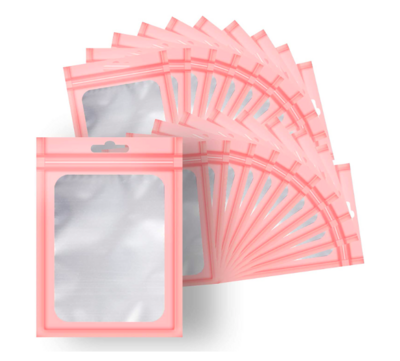 Pink Trim Matte Packaging Extra Small - Pack of 10