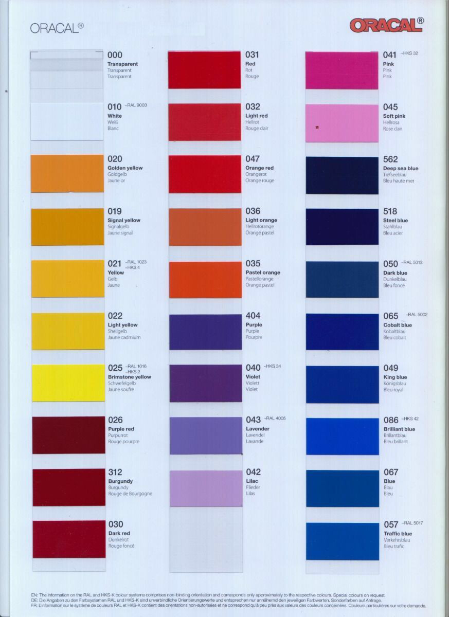 Oracal 651 Vinyl  (5 Year)  Purple 404