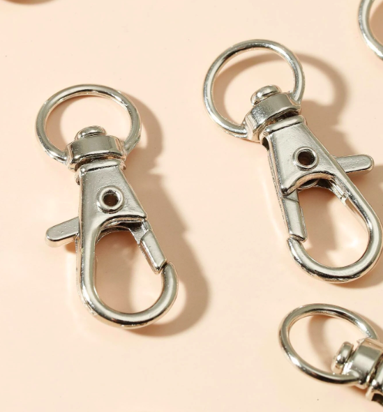 Silver Swivel Clasp Key Ring 32mm - Single Piece