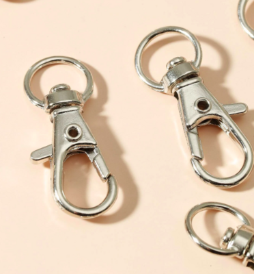 Silver Swivel Clasp Key Ring 32mm - Single Piece