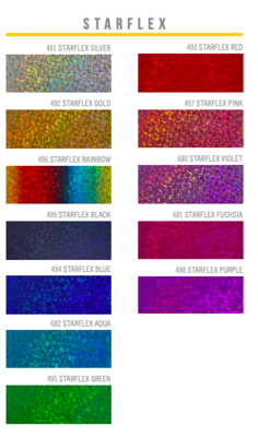 Poliflex Starflex Glitter - Silver A4