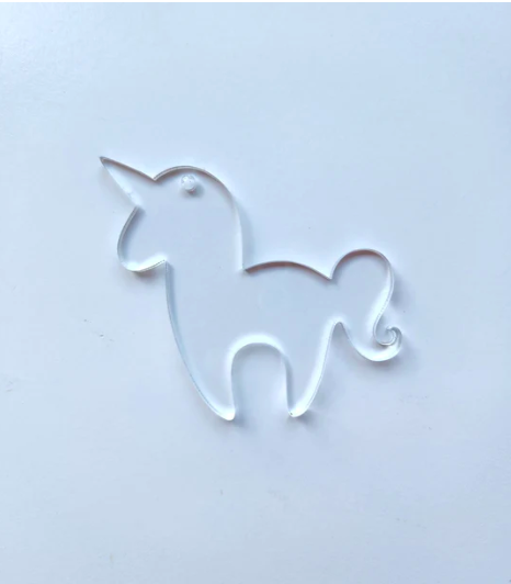 Clear Baby Unicorn Acrylic