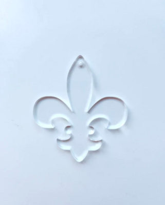 Clear Fleur-De-Lis Acrylic
