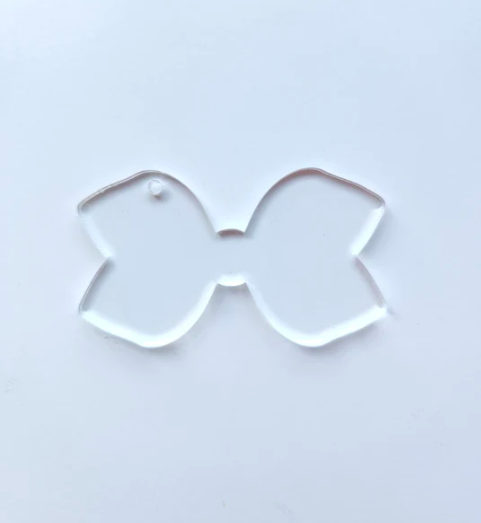 Clear Hair Bow Acrylic