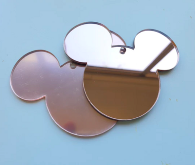 Rose Gold Mouse-Shaped Acrylic