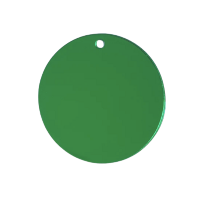 Green Mirror Acrylic Disc - 50mm x 2mm