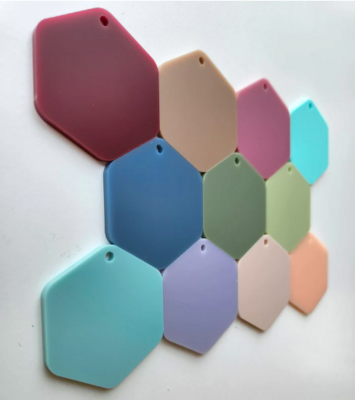 Hexagon 50mm Pastel Acrylic - 3mm