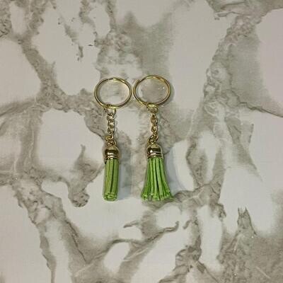 Gold Key Chain &amp; Tassel - Apple (Short Tassel)