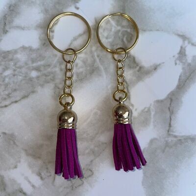 Gold Key Chain &amp; Tassel - Orchard (Short Tassel)