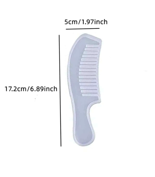 Comb with Handle Silicone Mould