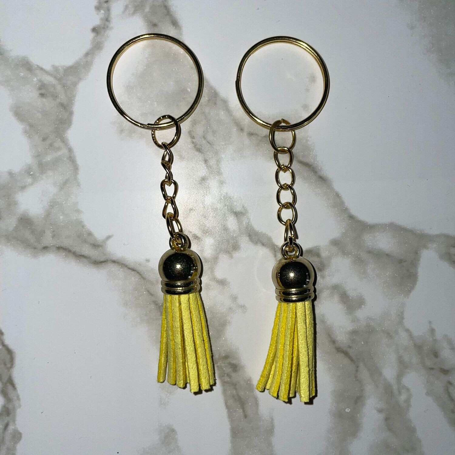 Gold Key Chain &amp; Tassel - Sunny Day