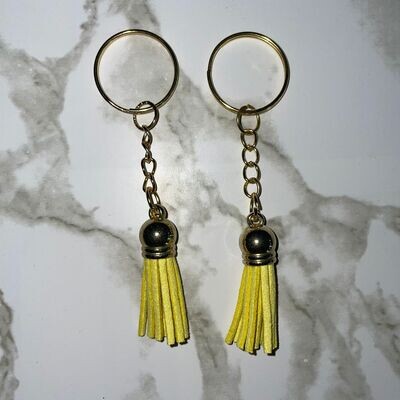 Gold Key Chain &amp; Tassel - Sunny Day
