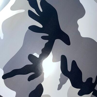 Sticker Vinyl - Camo Grey
