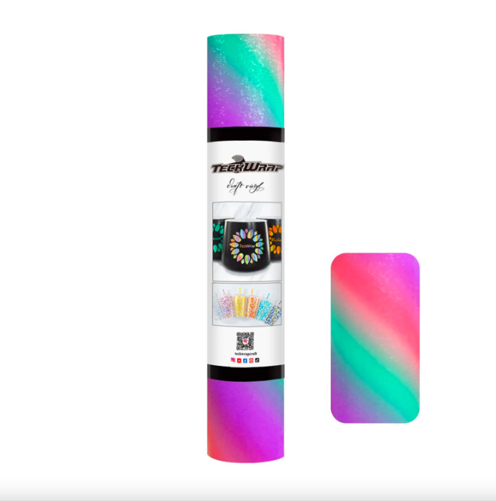 Diagonal Rainbow Stripes  - Pink Cyan