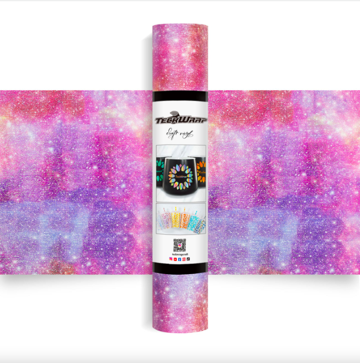 Glitter Brushed Vinyl  - Nebula Purple