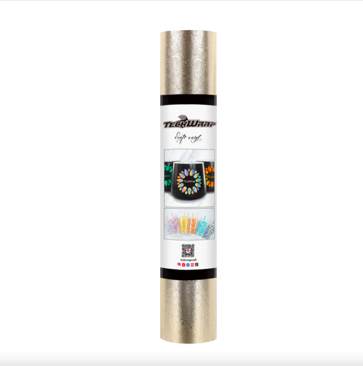 Textured Vinyl  -  Champagne Gold