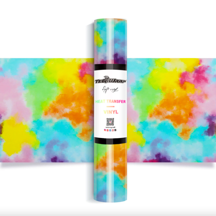 Colorful Splash Heat Transfer Vinyl  - Berry 