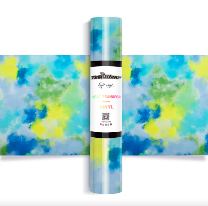 Colorful Splash Heat Transfer Vinyl - Ocean