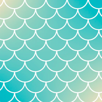 Infusible Ink Transfer Sheet - Mermaid Scales Green