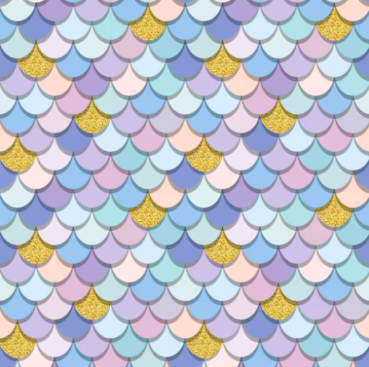 Infusible Ink Transfer Sheet - Mermaid Scales Multi Colour