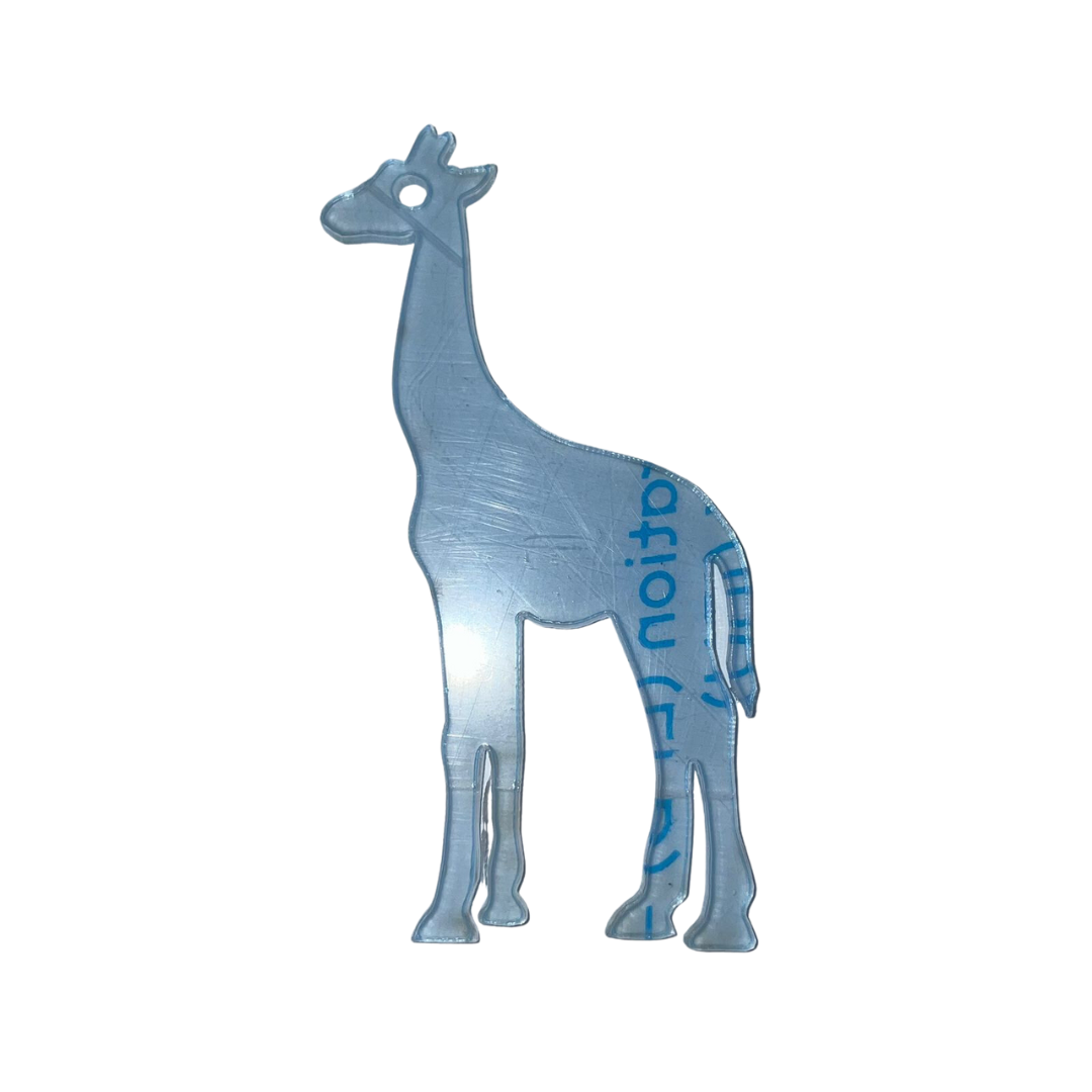 Clear Giraffe 1 Acrylic
