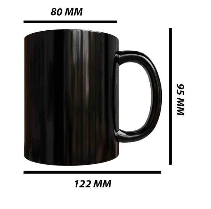 Gloss Black Magic Sublimation Mug