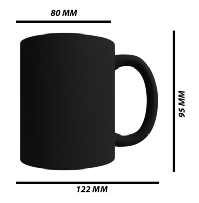 Matte Black Magic Sublimation Mug