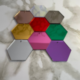 Hexagon 50mm Mirror Acrylic