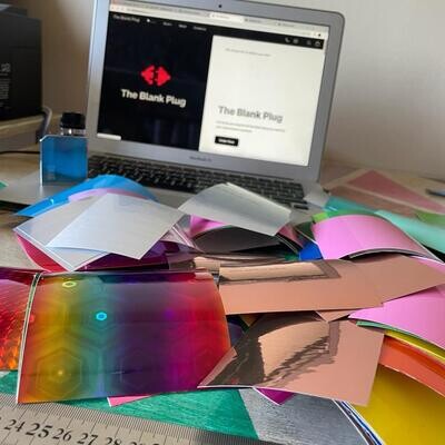 Random Size Vinyl - Flitter Rose Gold