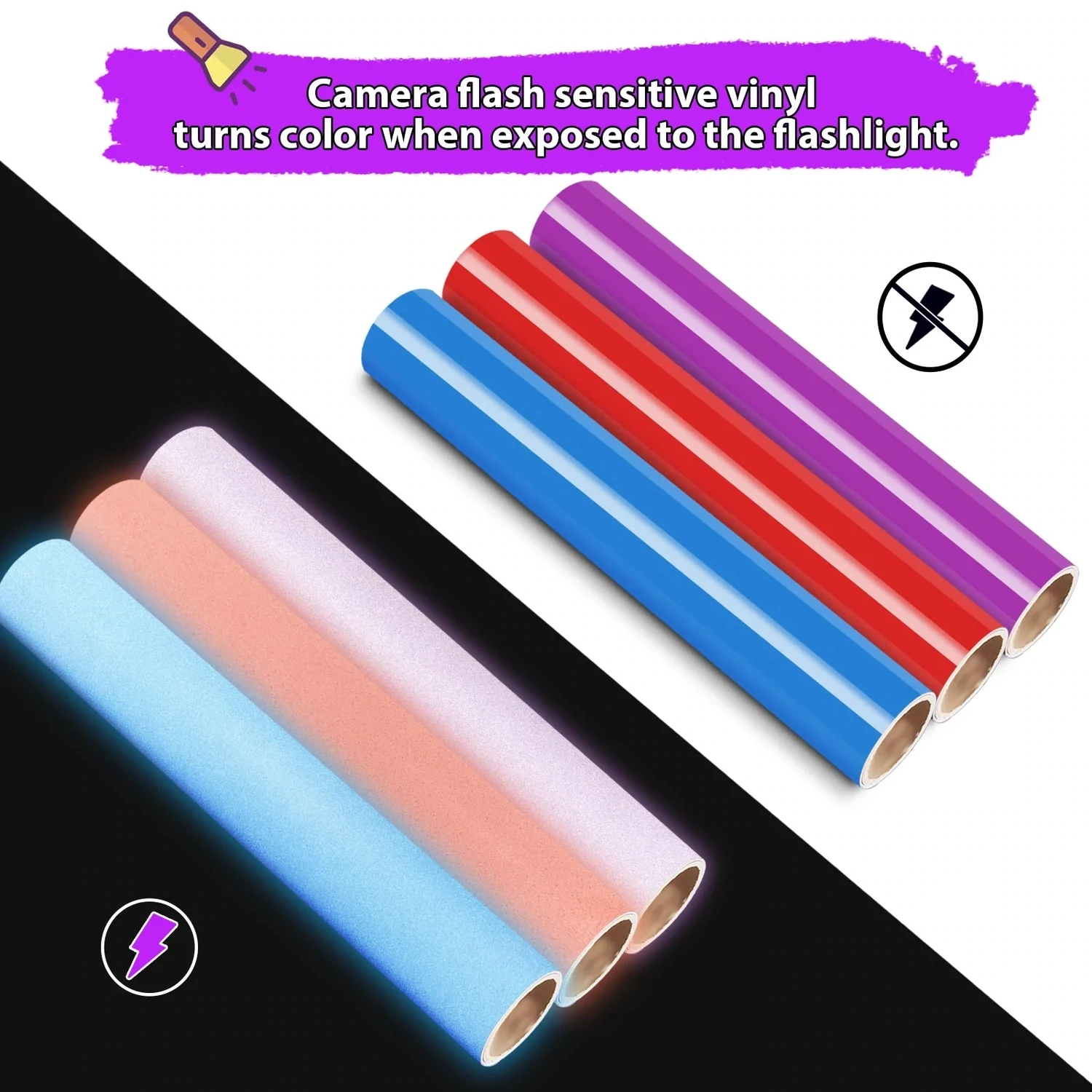 Reflective Heat Transfer Vinyl - Pastel Purple