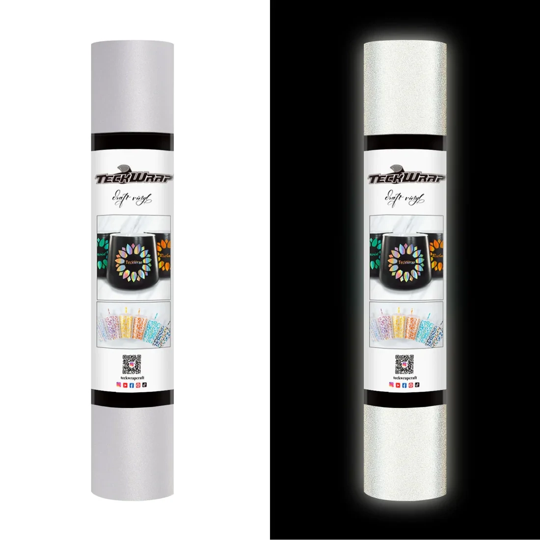 Reflective Adhesive Sticker Vinyl - Silver