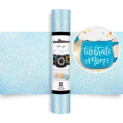 Colorful Pearl Adhesive Sticker Vinyl  -  Blue
