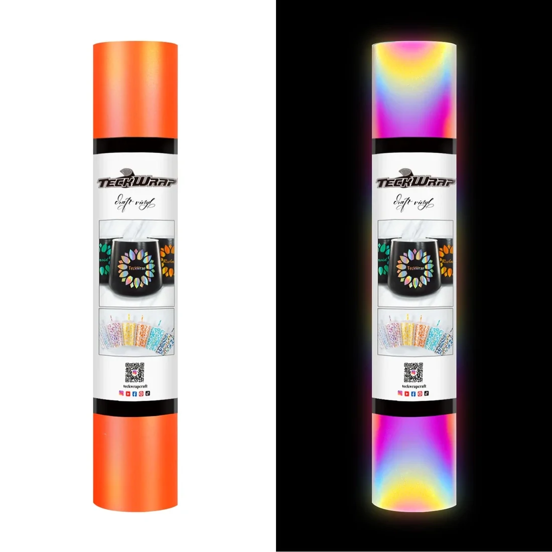 Reflective Adhesive Sticker Vinyl - Coral