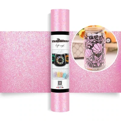 Colorful Pearl Adhesive Sticker Vinyl  -  Pink