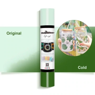 Cold Color Changing Adhesive Vinyl  -  Green