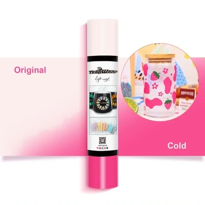 Cold Color Changing Adhesive Vinyl  -  Pink