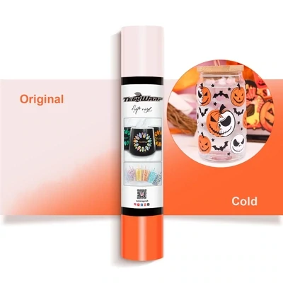Cold Color Changing Adhesive Vinyl  -  Orange