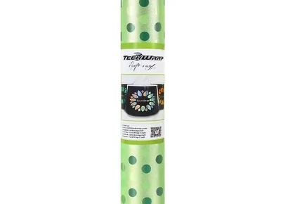 Glitter Polka Dots Craft Vinyl - Lime