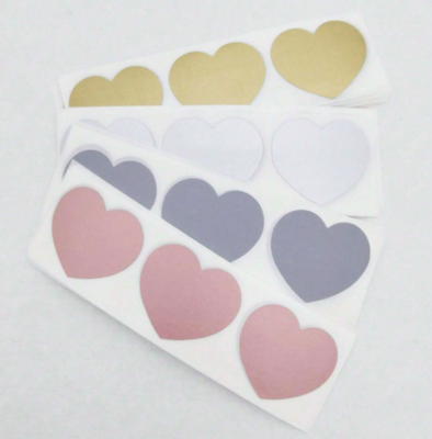 Heart Scratch Off Stickers - 10 Pack