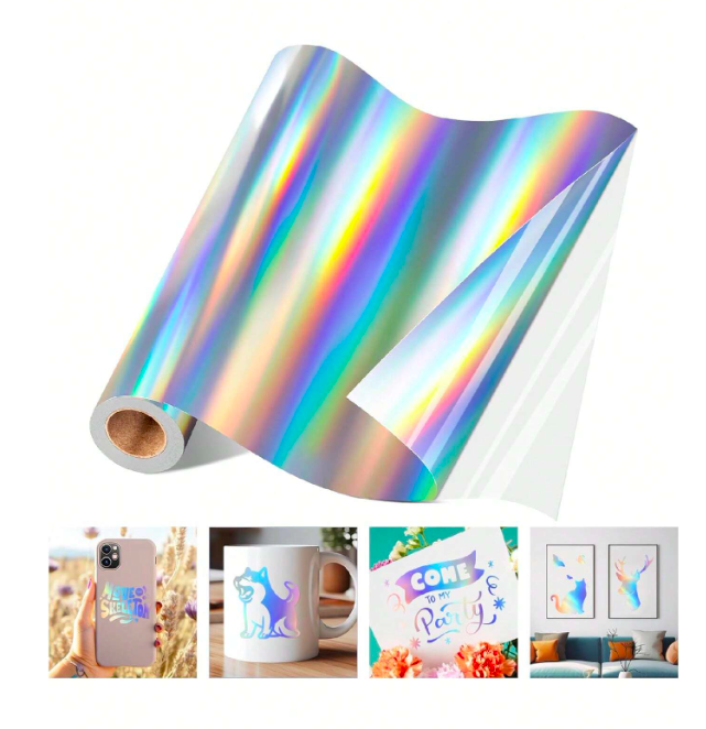 Silver Holographic Vinyl