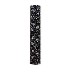 Holographic Snowflake Heat Transfer Vinyl - Black