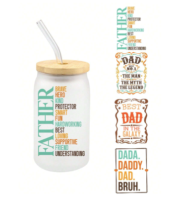 Dad Libby Wrap Sticker - #1 Dad