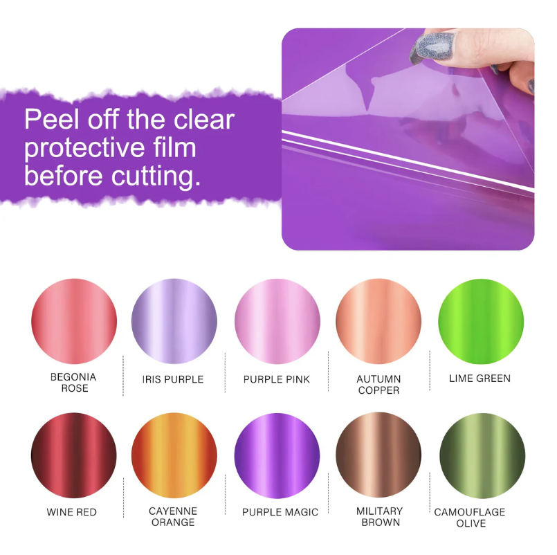 Teckwrap Bubble Free Mirror Chrome Sheets Pack( 10 PCS)