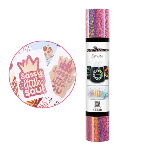 Glitter Mermaid Adhesive Vinyl - Rose Gold