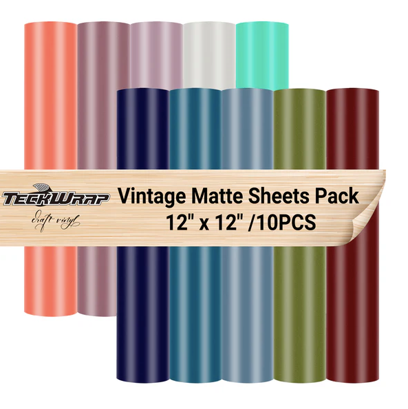 Vintage Matte Sheets Pack (10 PCS)