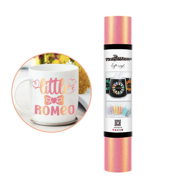 Shimmer Adhesive Vinyl - Gold Pink